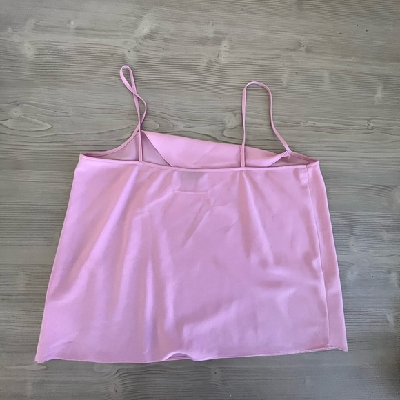Topshop- Pink Cowl Neck Spaghetti Strap Y2K Camisole US size 12 - Picture 6 of 6